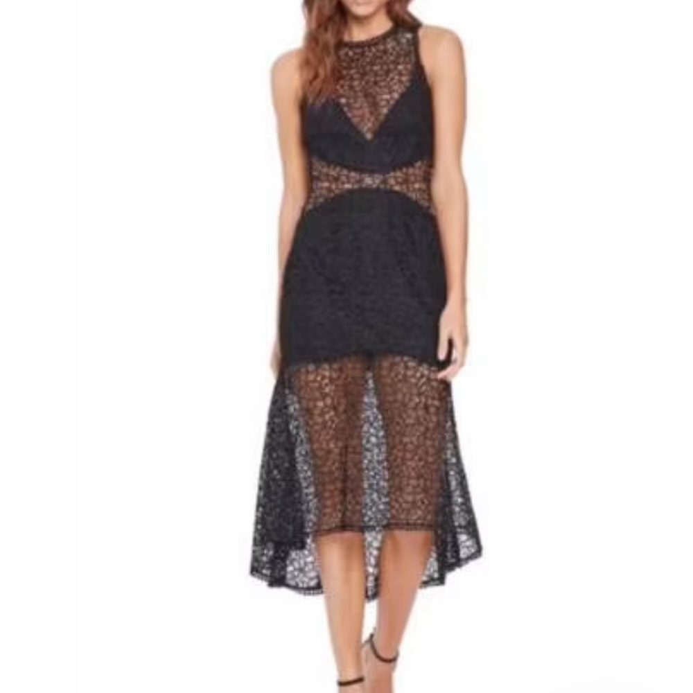 Nicholas Guipure Lace Midi Dress